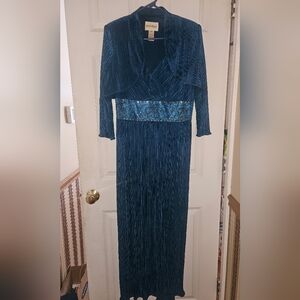 David's Bridal Peacock Blue Mother Of The Bride Dress